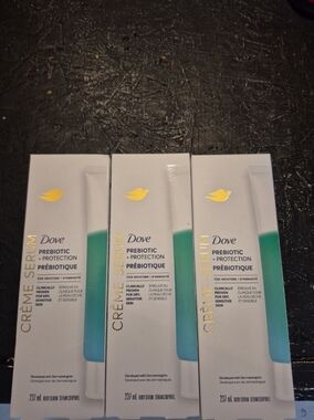 3 Dove Crème Serum Prebiotic + Protection Body Serum.Hydrating Sensitive Skin